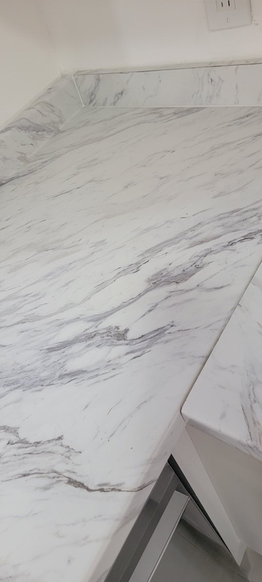 Completed kitchen renovation with new countertop in South Miami Heights home